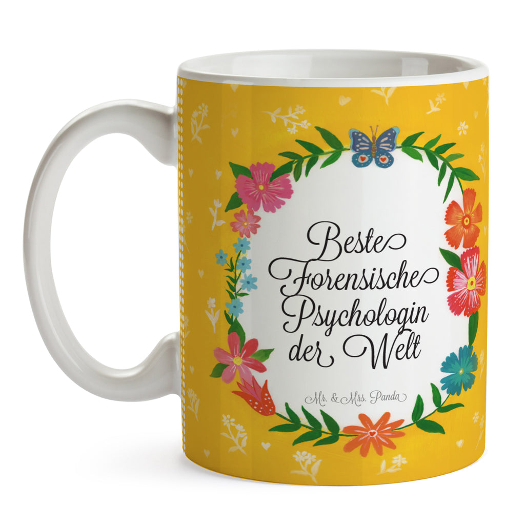Tasse Design Frame Happy Girls Forensische Psychologin Geschenk Becher, Kaffeetasse, Kaffeebecher, Tee, Frühstück, Büro  