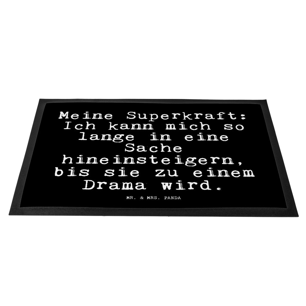 Fußmatte Fun Talk Meine Superkraft: Ich kann mich so lange in eine Sache hineinsteigern, bis sie zu einem Drama wird. Türvorleger, Schmutzmatte, Fußabtreter, Matte, Schmutzfänger, Fußabstreifer, Schmutzfangmatte, Türmatte, Motivfußmatte, Haustürmatte, Vorleger, Spruch, Sprüche, lustig, Weisheiten, Zitate, Glizer Spruch Sprüche Weisheiten Zitate Lustig Weisheit Worte