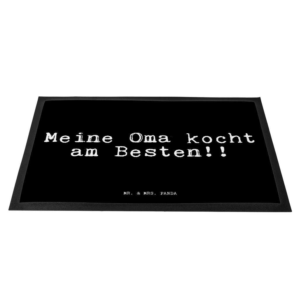 Fußmatte Fun Talk Meine Oma kocht am Besten!! Türvorleger, Schmutzmatte, Fußabtreter, Matte, Schmutzfänger, Fußabstreifer, Schmutzfangmatte, Türmatte, Motivfußmatte, Haustürmatte, Vorleger, Spruch, Sprüche, lustig, Weisheiten, Zitate, Glizer Spruch Sprüche Weisheiten Zitate Lustig Weisheit Worte