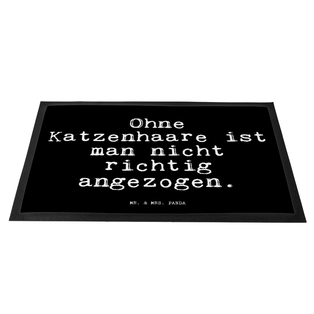 Fußmatte Fun Talk Ohne Katzenhaare ist man nicht richtig angezogen. Türvorleger, Schmutzmatte, Fußabtreter, Matte, Schmutzfänger, Fußabstreifer, Schmutzfangmatte, Türmatte, Motivfußmatte, Haustürmatte, Vorleger, Spruch, Sprüche, lustig, Weisheiten, Zitate, Glizer Spruch Sprüche Weisheiten Zitate Lustig Weisheit Worte