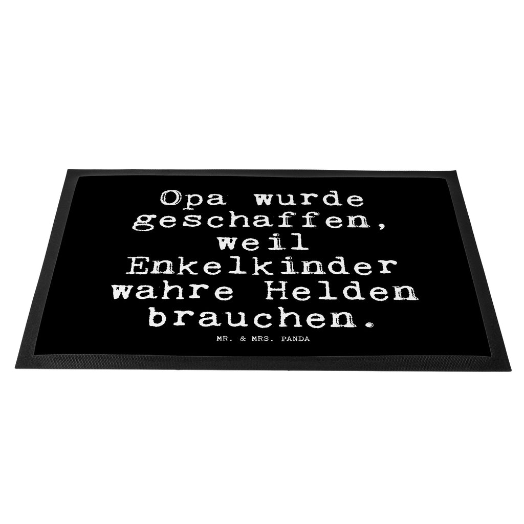 Fußmatte Fun Talk Opa wurde geschaffen, weil Enkelkinder wahre Helden brauchen. Türvorleger, Schmutzmatte, Fußabtreter, Matte, Schmutzfänger, Fußabstreifer, Schmutzfangmatte, Türmatte, Motivfußmatte, Haustürmatte, Vorleger, Spruch, Sprüche, lustig, Weisheiten, Zitate, Glizer Spruch Sprüche Weisheiten Zitate Lustig Weisheit Worte