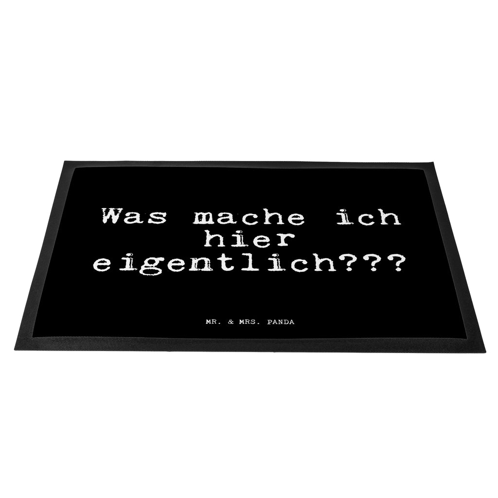 Fußmatte Fun Talk Was mache ich hier eigentlich??? Türvorleger, Schmutzmatte, Fußabtreter, Matte, Schmutzfänger, Fußabstreifer, Schmutzfangmatte, Türmatte, Motivfußmatte, Haustürmatte, Vorleger, Spruch, Sprüche, lustig, Weisheiten, Zitate, Glizer Spruch Sprüche Weisheiten Zitate Lustig Weisheit Worte