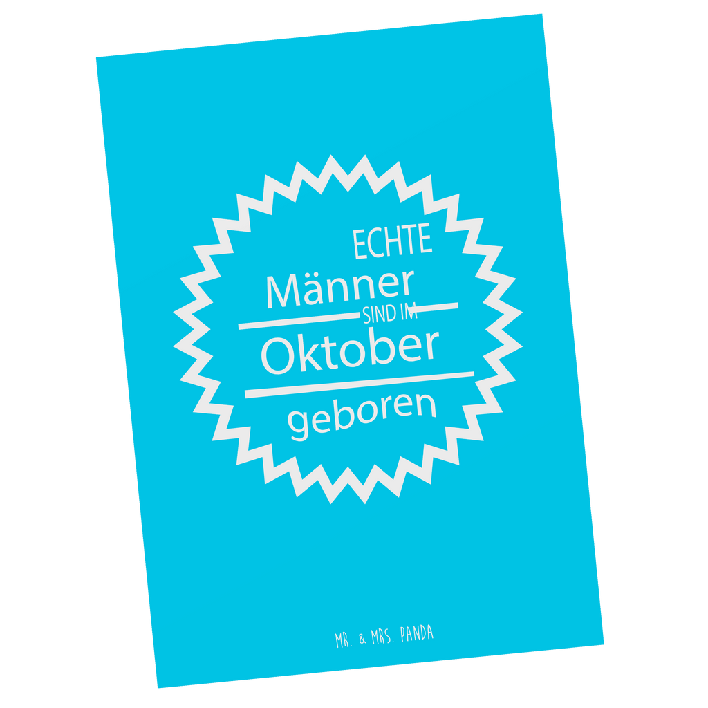 Postkarte ...echte sind geboren! Oktober Geschenkkarte, Grußkarte, Karte, Einladung, Ansichtskarte, Geburtstagskarte, Einladungskarte, Dankeskarte