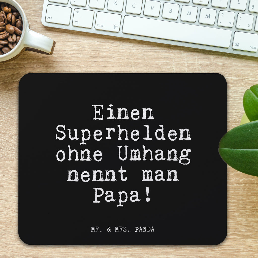 Mauspad Fun Talk Einen Superhelden ohne Umhang nennt man Papa! Mousepad, Computer zubehör, Büroausstattung, PC Zubehör, Arbeitszimmer, Mauspad, Einzigartiges Mauspad, Designer Mauspad, Spruch, Sprüche, lustig, Weisheiten, Zitate, Glizer Spruch Sprüche Weisheiten Zitate Lustig Weisheit Worte