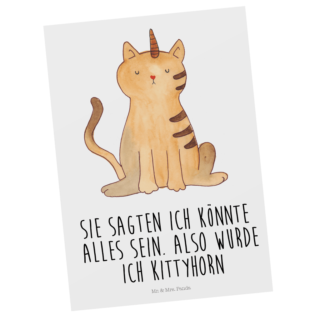 Postkarte Einhorn Katze Geschenkkarte, Grußkarte, Karte, Einladung, Ansichtskarte, Geburtstagskarte, Einladungskarte, Dankeskarte, Einhorn, Einhörner, Einhorn Deko, Pegasus, Unicorn, Katzer, Mieze, Regenbogen, Glitzer, Einhornpower, Erwachsenwerden, Katze, Katzenhorn, Einhornkatze, Kittyhorn