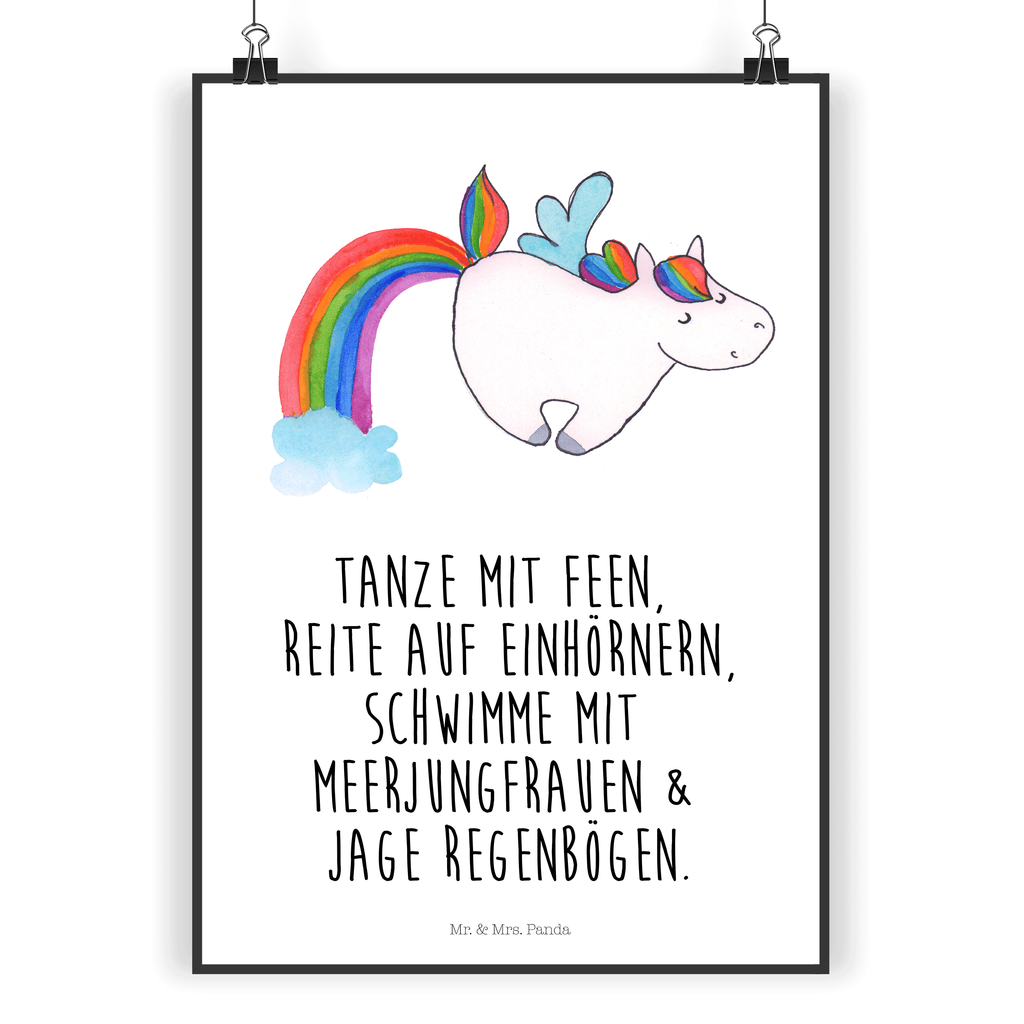 Poster Einhorn Pegasus Poster, Wandposter, Bild, Wanddeko, Küchenposter, Kinderposter, Wanddeko Bild, Raumdekoration, Wanddekoration, Handgemaltes Poster, Mr. & Mrs. Panda Poster, Designposter, Kunstdruck, Posterdruck, Einhorn, Einhörner, Einhorn Deko, Pegasus, Unicorn, Regenbogen, Spielen, Realität, Glitzer, Erwachsenwerden