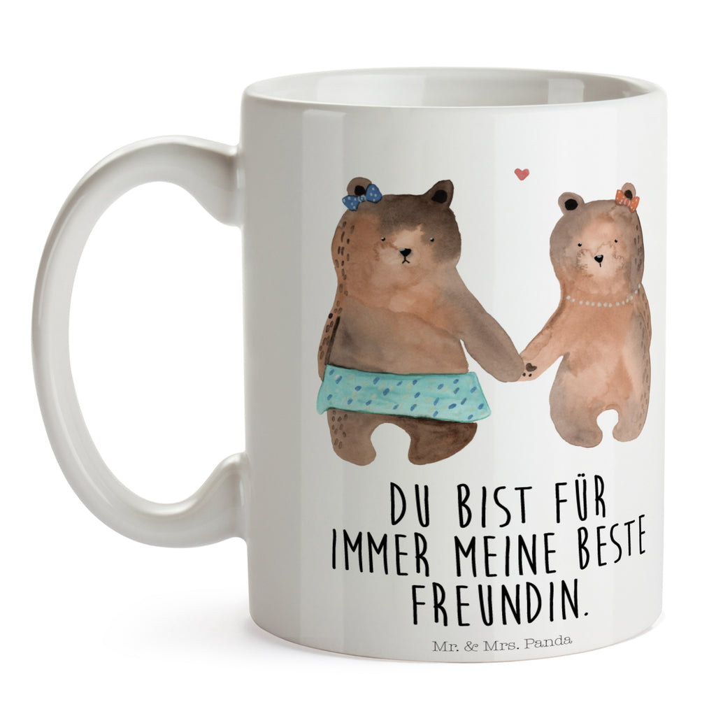 Tasse Bär Freundin Bär Freundin Beste Freund Liebe Liebesbeweis Verliebt Kumpel Kumpeliene Becher, Kaffeetasse, Kaffeebecher, Tee, Frühstück, Büro  Bär, Teddy, Teddybär