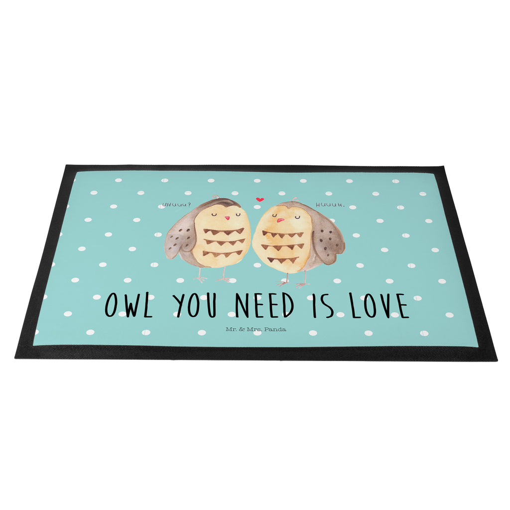 Fußmatte Eule Liebe Eule, Eule Deko, Liebe, Hochzeit Spruch, Owl, All you need is love, Liebe Spruch, Freundin Geschenk, Freund, Wortspiel lustig Türvorleger, Schmutzmatte, Fußabtreter, Matte, Schmutzfänger, Fußabstreifer, Schmutzfangmatte, Türmatte, Motivfußmatte,  Haustürmatte, Vorleger  Eule