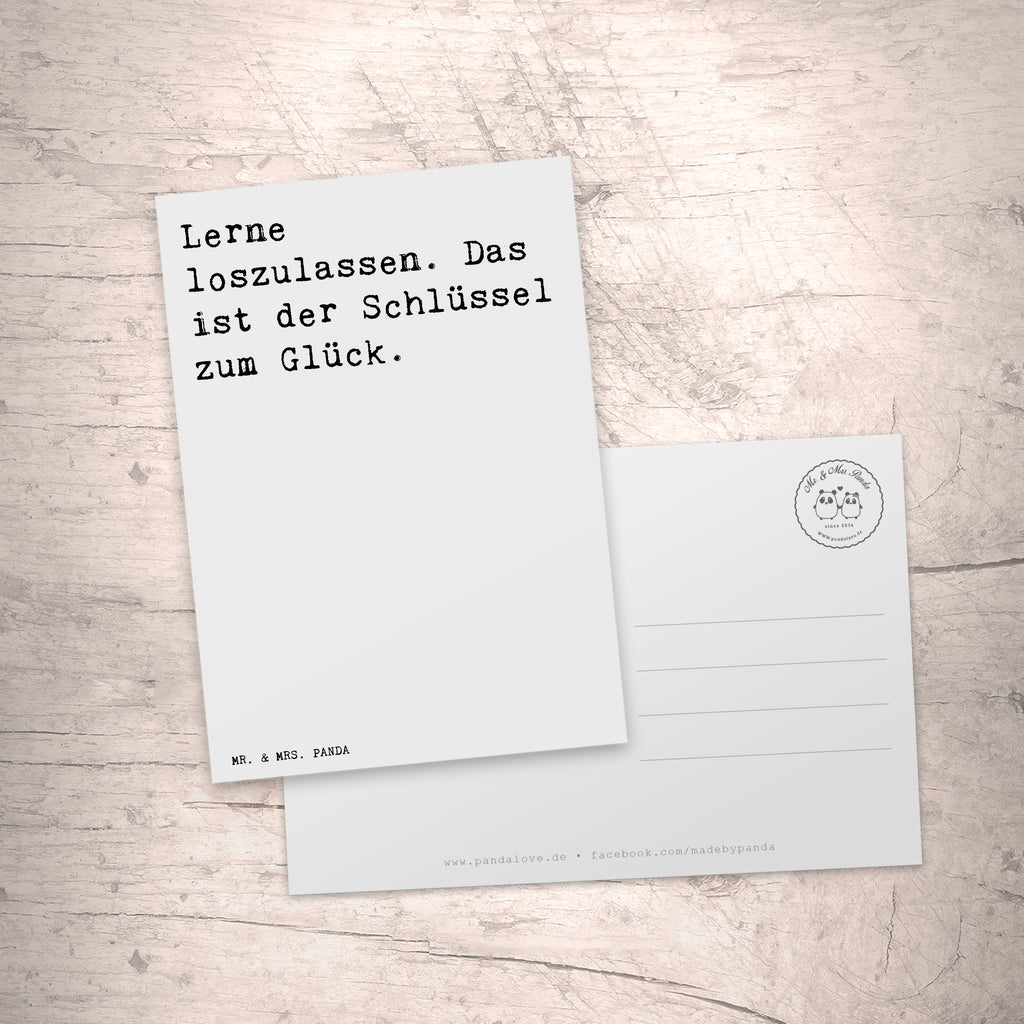 Postkarte Sprüche und Zitate Lerne loszulassen. Das ist der Schlüssel zum Glück. Geschenkkarte, Grußkarte, Karte, Einladung, Ansichtskarte, Geburtstagskarte, Einladungskarte, Dankeskarte, Spruch, Sprüche, lustig, Weisheiten, Zitate, Spruch Sprüche Weisheiten Zitate Lustig Weisheit Worte