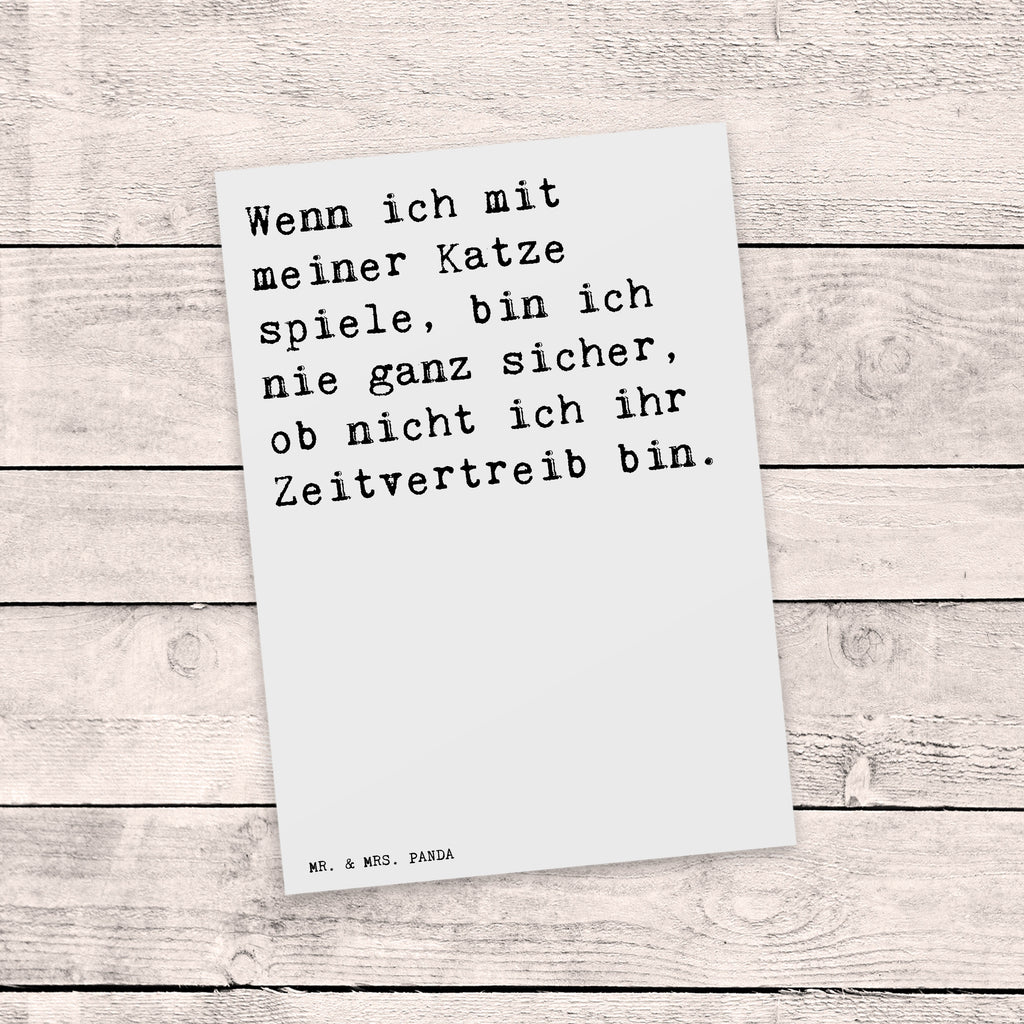 Postkarte Sprüche und Zitate Wenn ich mit meiner Katze spiele, bin ich nie ganz sicher, ob nicht ich ihr Zeitvertreib bin. Geschenkkarte, Grußkarte, Karte, Einladung, Ansichtskarte, Geburtstagskarte, Einladungskarte, Dankeskarte, Spruch, Sprüche, lustig, Weisheiten, Zitate, Spruch Sprüche Weisheiten Zitate Lustig Weisheit Worte