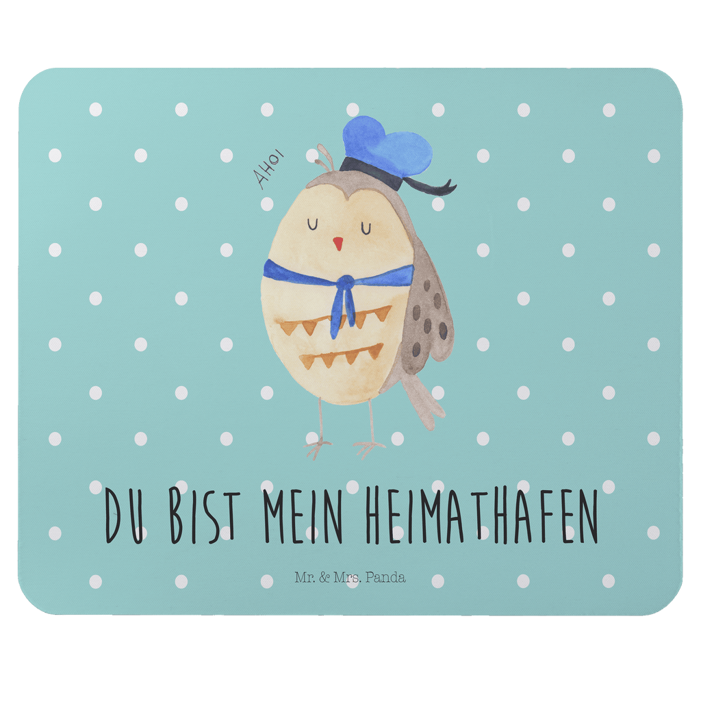 Mauspad Eule Matrosen Mousepad, Computer zubehör, Büroausstattung, PC Zubehör, Arbeitszimmer, Mauspad, Einzigartiges Mauspad, Designer Mauspad, Eule, Eule Spruch, Eule Deko, Owl, Wortspiel lustig, Matrose, Freundin, Ehe, Seefahrer, Heimathafen, Hochzeitstag Geschenk