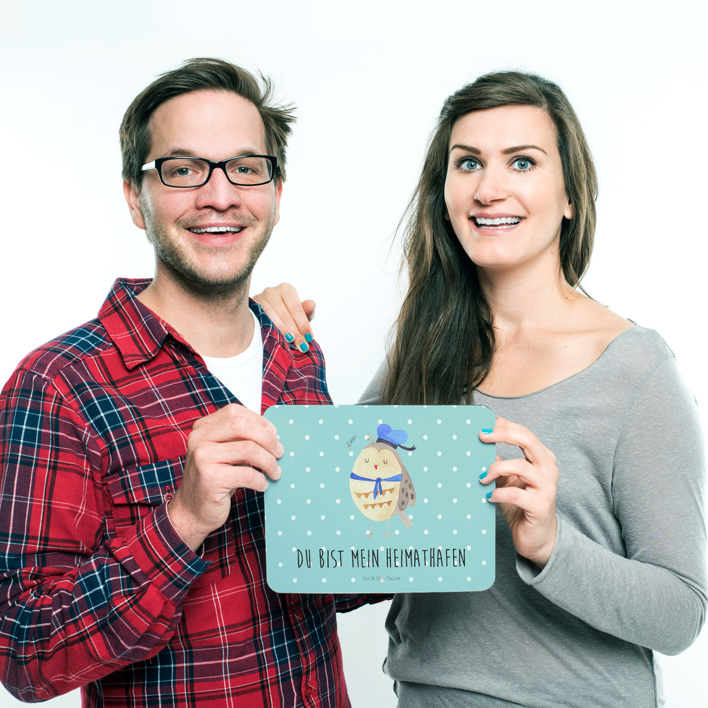 Mauspad Eule Matrosen Mousepad, Computer zubehör, Büroausstattung, PC Zubehör, Arbeitszimmer, Mauspad, Einzigartiges Mauspad, Designer Mauspad, Eule, Eule Spruch, Eule Deko, Owl, Wortspiel lustig, Matrose, Freundin, Ehe, Seefahrer, Heimathafen, Hochzeitstag Geschenk