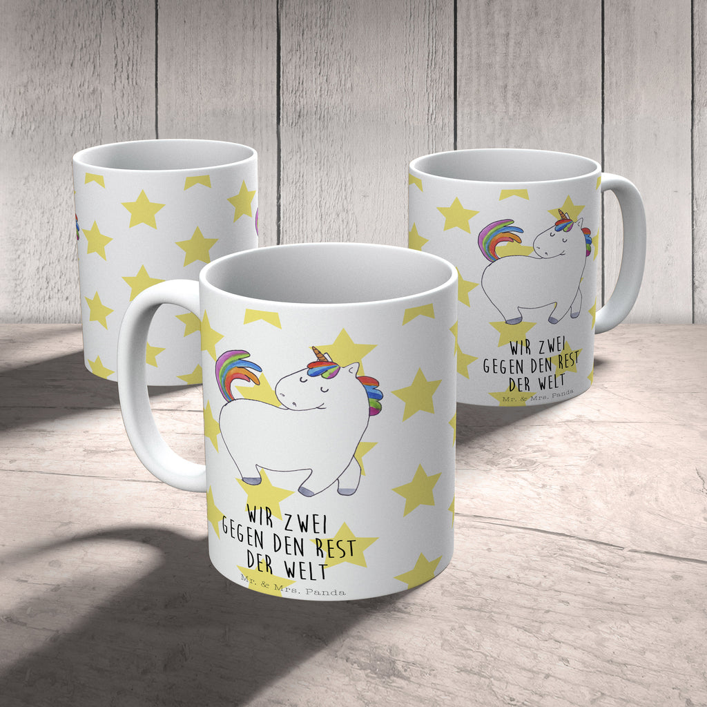 Tasse Einhorn stolzierend Einhorn, Einhörner, Unicorn, stolz, anders, bunt, Pferd, Reiter, Reiten, Freundin, Geschenk Becher, Kaffeetasse, Kaffeebecher, Tee, Frühstück, Büro  Einhorn, Einhörner, Einhorn Deko, Pegasus, Unicorn