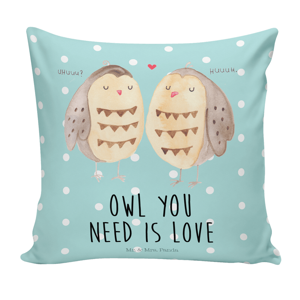 40x40 Kissen Eule Liebe Kissenhülle, Kopfkissen, Sofakissen, Dekokissen, Motivkissen, Eule, Eule Deko, Liebe, Hochzeit Spruch, Owl, All you need is love, Liebe Spruch, Freundin Geschenk, Freund, Wortspiel lustig