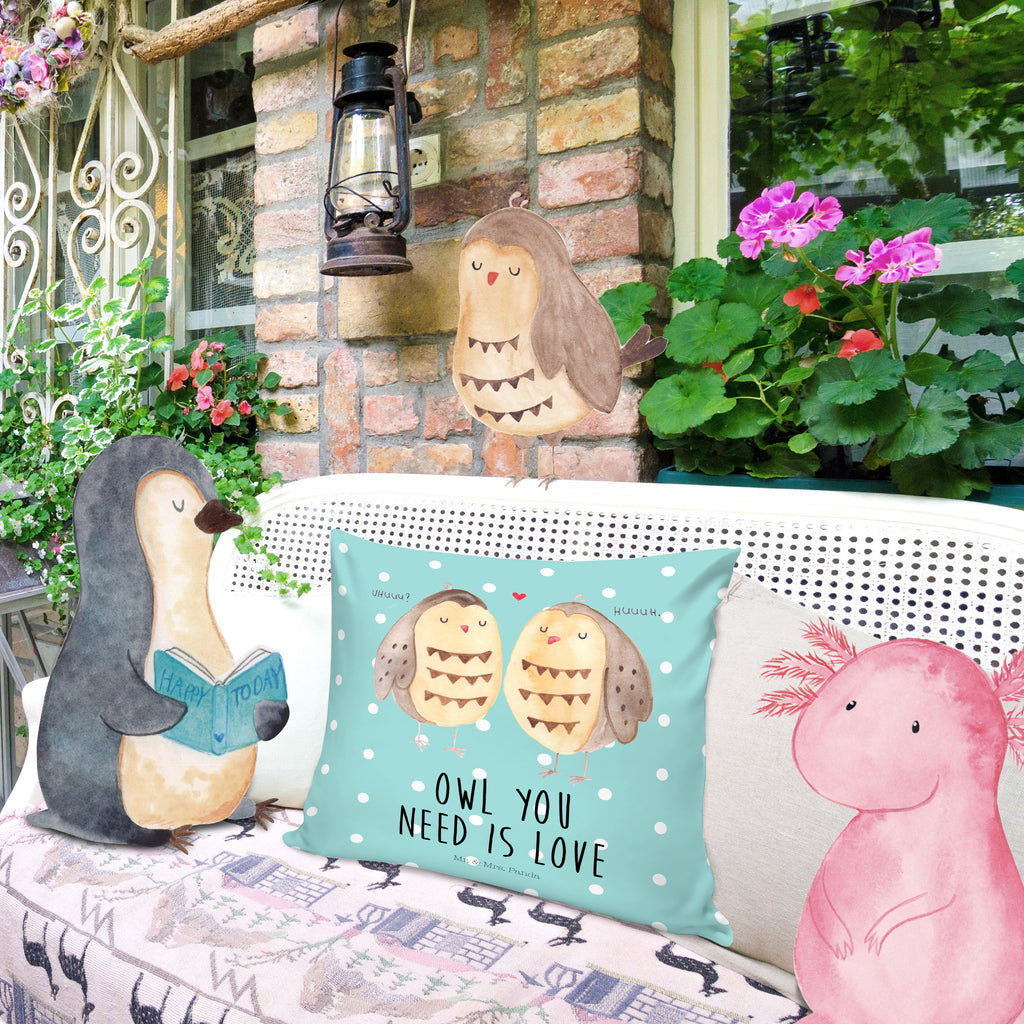40x40 Kissen Eule Liebe Kissenhülle, Kopfkissen, Sofakissen, Dekokissen, Motivkissen, Eule, Eule Deko, Liebe, Hochzeit Spruch, Owl, All you need is love, Liebe Spruch, Freundin Geschenk, Freund, Wortspiel lustig