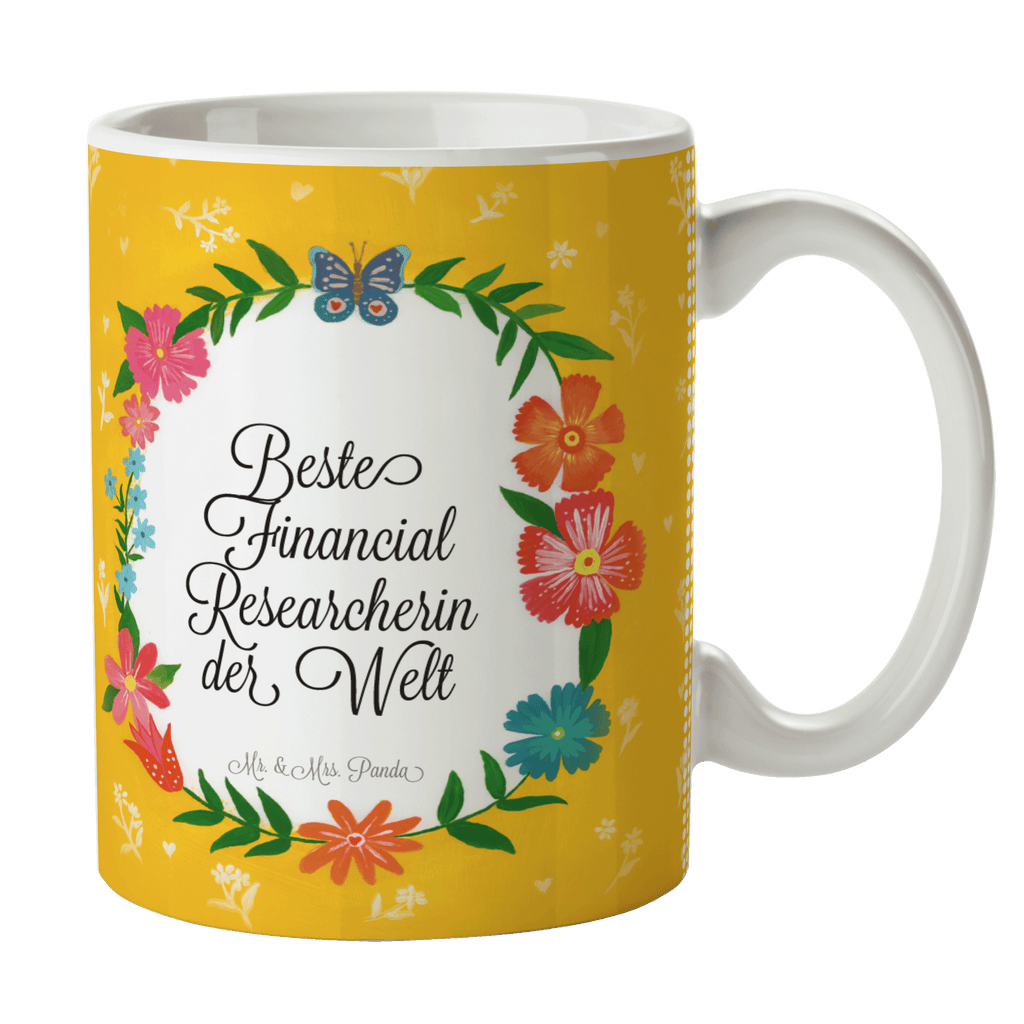 Tasse Design Frame Happy Girls Financial Researcherin Geschenk Becher, Kaffeetasse, Kaffeebecher, Tee, Frühstück, Büro  