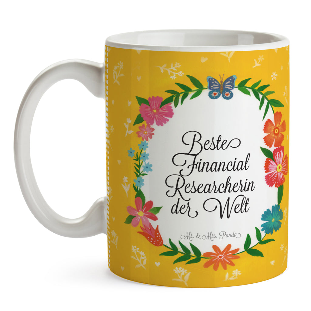 Tasse Design Frame Happy Girls Financial Researcherin Geschenk Becher, Kaffeetasse, Kaffeebecher, Tee, Frühstück, Büro  