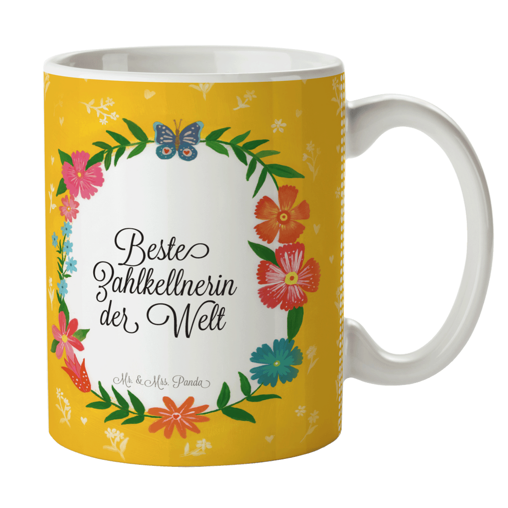 Tasse Design Frame Happy Girls Zahlkellnerin Geschenk Becher, Kaffeetasse, Kaffeebecher, Tee, Frühstück, Büro  