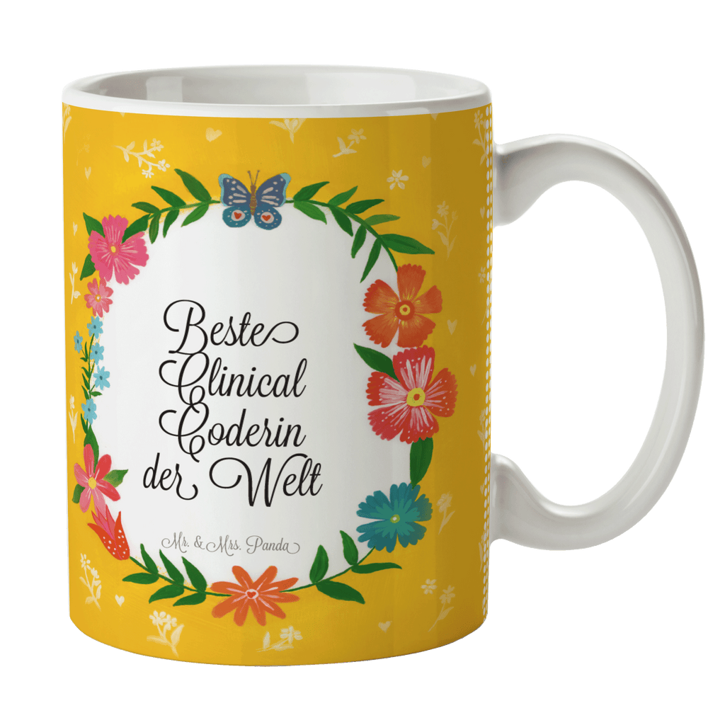 Tasse Design Frame Happy Girls Clinical Coderin Geschenk Becher, Kaffeetasse, Kaffeebecher, Tee, Frühstück, Büro  