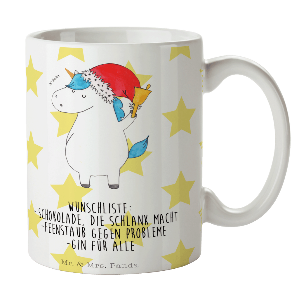 Tasse Einhorn Weihnachtsmann Gin, Schokolade, Schoki, Einhorn, Einhörner, Unicorn, Weihnachten, Weihnachtsmann, Nikolaus, Wunschzettel, Wunschliste, Feenstaub Becher, Kaffeetasse, Kaffeebecher, Tee, Frühstück, Büro  Einhorn, Einhörner, Einhorn Deko, Pegasus, Unicorn