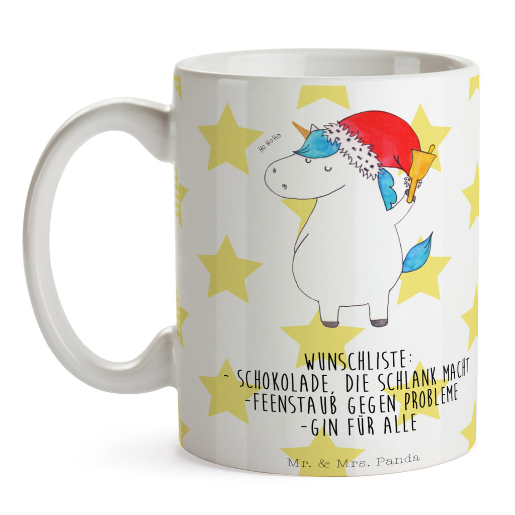 Tasse Einhorn Weihnachtsmann Gin, Schokolade, Schoki, Einhorn, Einhörner, Unicorn, Weihnachten, Weihnachtsmann, Nikolaus, Wunschzettel, Wunschliste, Feenstaub Becher, Kaffeetasse, Kaffeebecher, Tee, Frühstück, Büro  Einhorn, Einhörner, Einhorn Deko, Pegasus, Unicorn