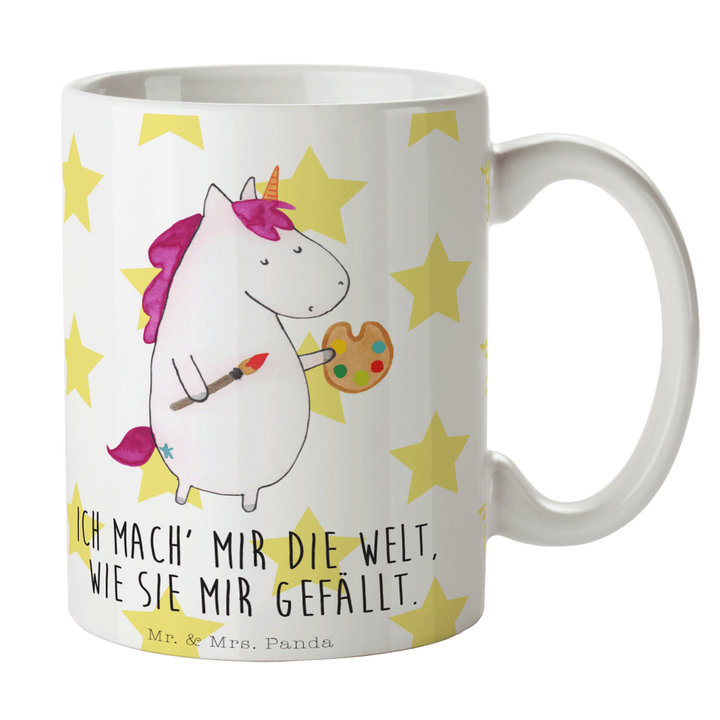Tasse Einhorn Künstler Einhorn, Einhörner, Englisch, Künstler, Unicorn, Artist, Malen, Zeichnen, Welt, Farbe, Stift, Pinsel, Geschenk, Maler Becher, Kaffeetasse, Kaffeebecher, Tee, Frühstück, Büro  Einhorn, Einhörner, Einhorn Deko, Pegasus, Unicorn
