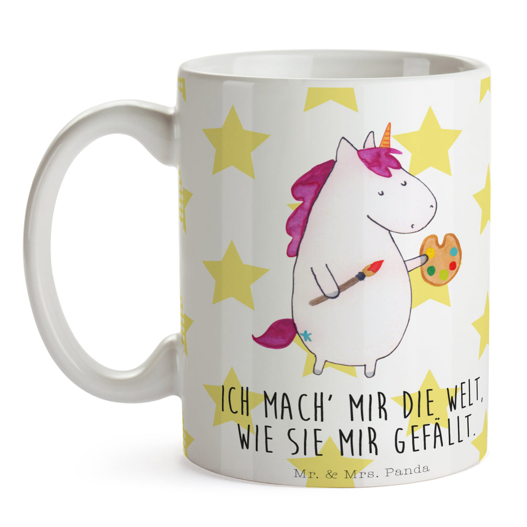 Tasse Einhorn Künstler Einhorn, Einhörner, Englisch, Künstler, Unicorn, Artist, Malen, Zeichnen, Welt, Farbe, Stift, Pinsel, Geschenk, Maler Becher, Kaffeetasse, Kaffeebecher, Tee, Frühstück, Büro  Einhorn, Einhörner, Einhorn Deko, Pegasus, Unicorn