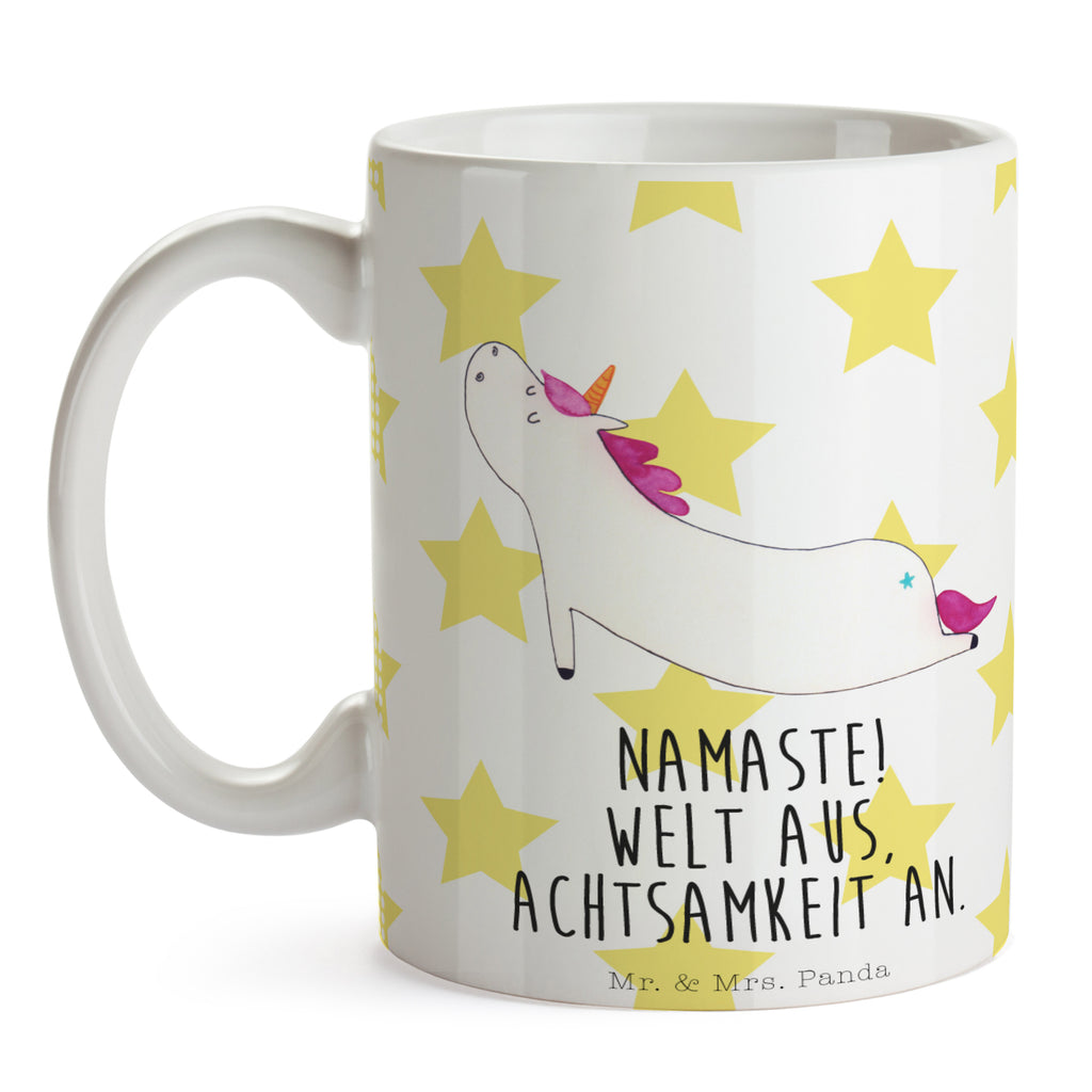 Tasse Einhorn Yoga Einhorn, Einhörner, Unicorn, Yoga, Namaste, Achtsamkeit, Entspannung, Joga, Yogamatte, Sport, lustig, witzig, süß Becher, Kaffeetasse, Kaffeebecher, Tee, Frühstück, Büro  Einhorn, Einhörner, Einhorn Deko, Pegasus, Unicorn