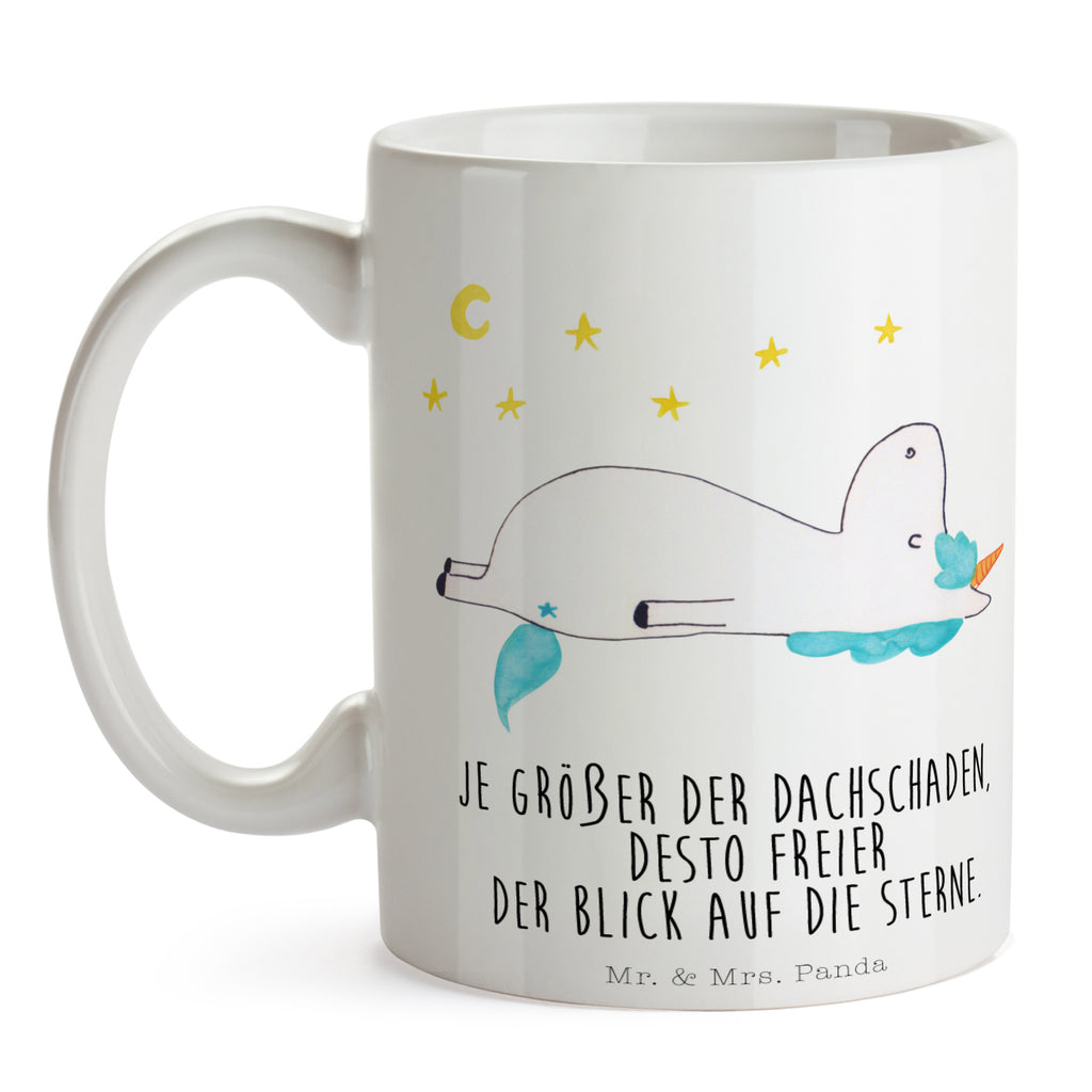 Tasse Einhorn Sternenhimmel Becher, Kaffeetasse, Kaffeebecher, Tee, Frühstück, Büro, Einhorn, Einhörner, Einhorn Deko, Pegasus, Unicorn, Sterne, Dachschaden, Verrückt, Sternenhimmel