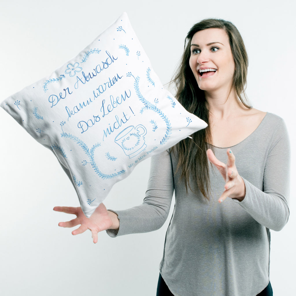 40x40 Kissen Der Abwasch kann warten Kissenhülle, Kopfkissen, Sofakissen, Dekokissen, Motivkissen, Blumen Deko, Frühlings Deko, Sommer Deko, Dekoration, positive Botschaft, Naturliebhaber, Outdoor, Natur, Abenteuer, Lebensweisheit, Weisheit, Küche Deko, Küche Spruch, Abwasch, Küchendienst, Leben Spruch, Geschenk Reise