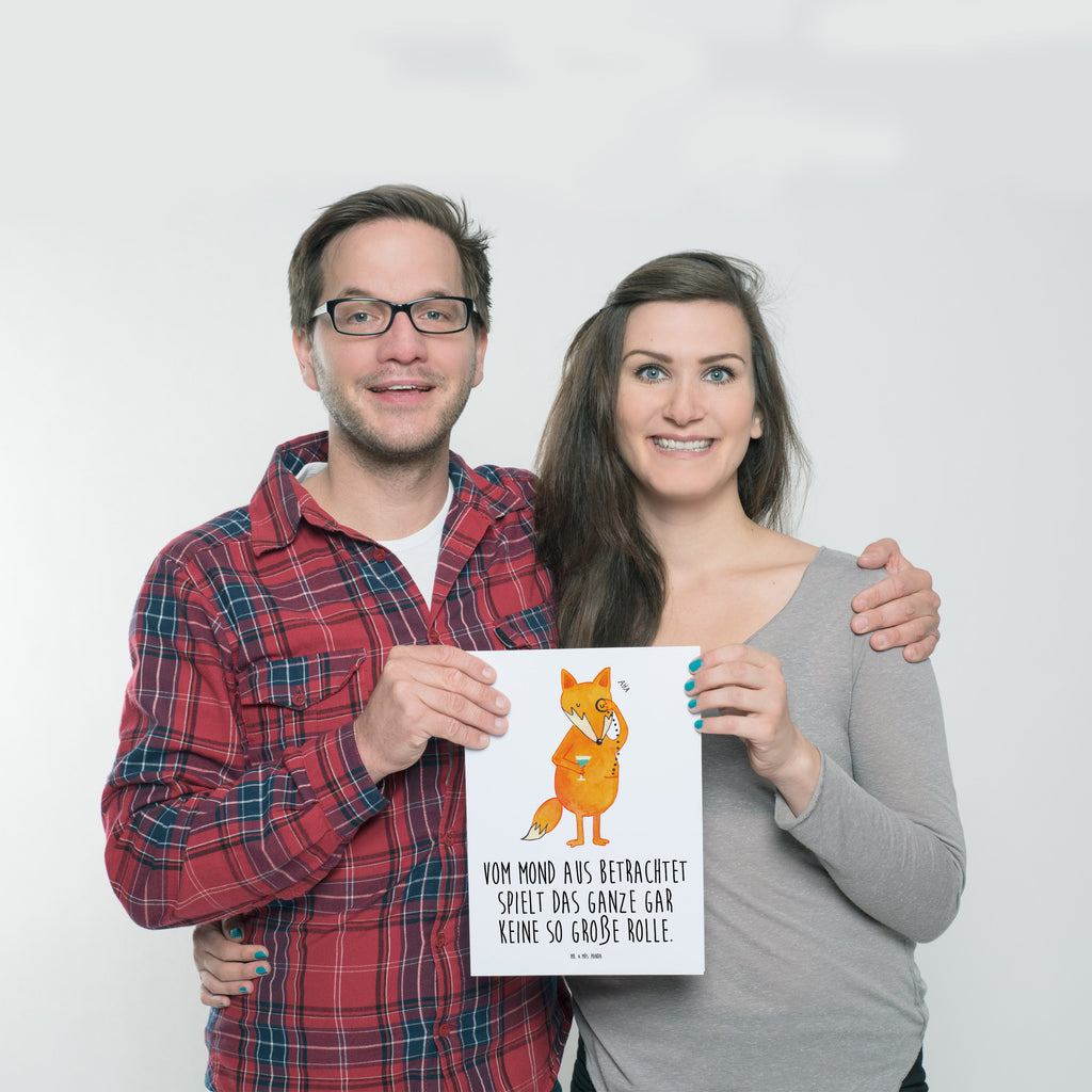 Poster Fuchs Lord Poster, Wandposter, Bild, Wanddeko, Küchenposter, Kinderposter, Wanddeko Bild, Raumdekoration, Wanddekoration, Handgemaltes Poster, Mr. & Mrs. Panda Poster, Designposter, Kunstdruck, Posterdruck, Fuchs, Füchse, tröstende Worte, Spruch lustig, Liebeskummer Geschenk, Motivation Spruch, Problemlösung
