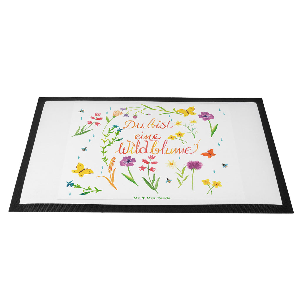 Fußmatte Du bist eine Wildblume Wildblume, wild, Geschenk Frauen, Geschenk Freundin, Kompliment, Blumen Motiv, Jahrestag, Natur Motiv, Hochzeitstag Türvorleger, Schmutzmatte, Fußabtreter, Matte, Schmutzfänger, Fußabstreifer, Schmutzfangmatte, Türmatte, Motivfußmatte,  Haustürmatte, Vorleger  Blumen Deko, Frühlings Deko, Sommer Deko, Dekoration, positive Botschaft, Naturliebhaber, Outdoor, Natur, Abenteuer