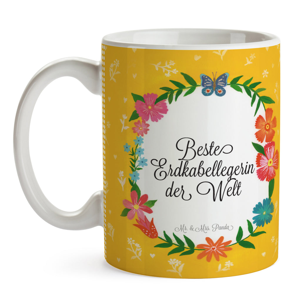 Tasse Design Frame Happy Girls Erdkabellegerin Geschenk Becher, Kaffeetasse, Kaffeebecher, Tee, Frühstück, Büro  