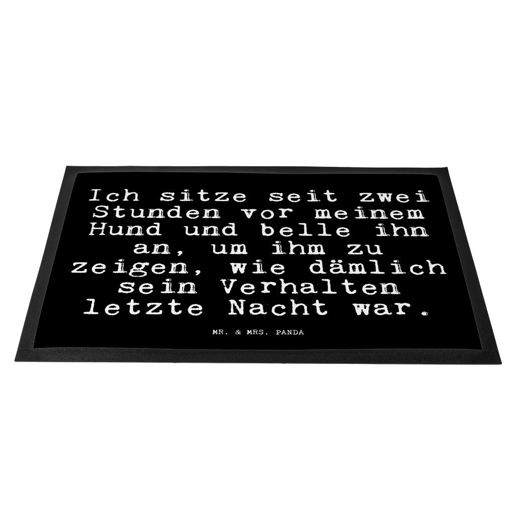 Fußmatte Fun Talk Ich sitze seit zwei Stunden vor meinem Hund und belle ihn an, um ihm zu zeigen, wie dämlich sein Verhalten letzte Nacht war. Türvorleger, Schmutzmatte, Fußabtreter, Matte, Schmutzfänger, Fußabstreifer, Schmutzfangmatte, Türmatte, Motivfußmatte, Haustürmatte, Vorleger, Spruch, Sprüche, lustig, Weisheiten, Zitate, Glizer Spruch Sprüche Weisheiten Zitate Lustig Weisheit Worte