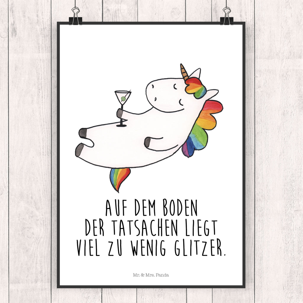 Poster Einhorn Cocktail Poster, Wandposter, Bild, Wanddeko, Küchenposter, Kinderposter, Wanddeko Bild, Raumdekoration, Wanddekoration, Handgemaltes Poster, Mr. & Mrs. Panda Poster, Designposter, Kunstdruck, Posterdruck, Einhorn, Einhörner, Einhorn Deko, Pegasus, Unicorn, Party, Spaß, Feiern, Caipirinha, Rum, Cuba Libre, Sekt, Freundin, Geburtstag, lustig, witzig, Spruch, Glitzer