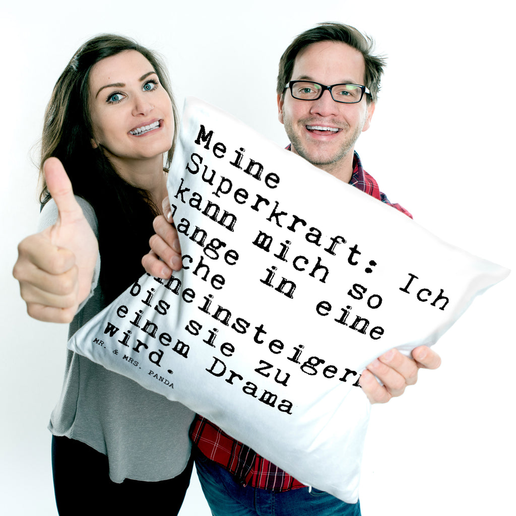 40x40 Kissen Sprüche und Zitate Meine Superkraft: Ich kann mich so lange in eine Sache hineinsteigern, bis sie zu einem Drama wird. Kissenhülle, Kopfkissen, Sofakissen, Dekokissen, Motivkissen, Spruch, Sprüche, lustig, Weisheiten, Zitate, Spruch Sprüche Weisheiten Zitate Lustig Weisheit Worte