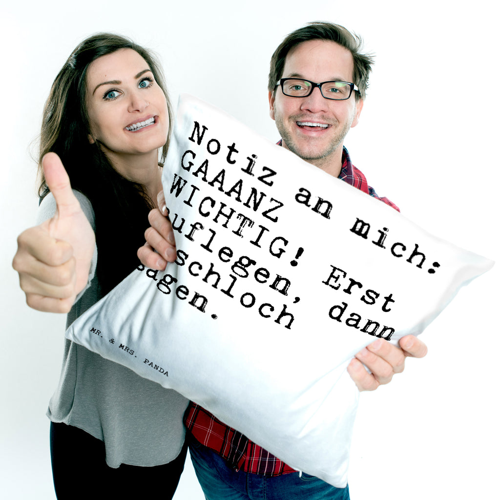 40x40 Kissen Sprüche und Zitate Notiz an mich: GAAANZ WICHTIG! Erst auflegen, dann Arschloch sagen. Kissenhülle, Kopfkissen, Sofakissen, Dekokissen, Motivkissen, Spruch, Sprüche, lustig, Weisheiten, Zitate, Spruch Sprüche Weisheiten Zitate Lustig Weisheit Worte