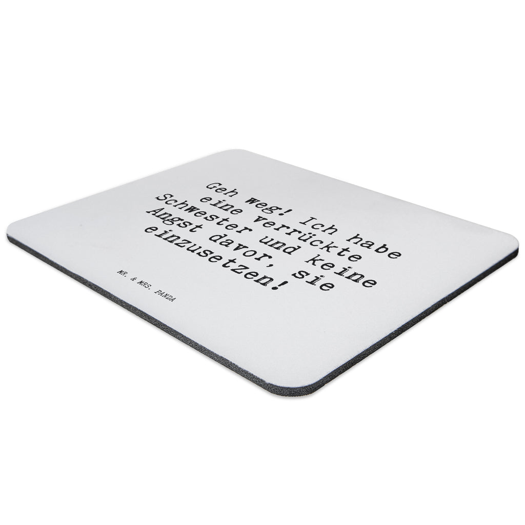 Mauspad Sprüche und Zitate Geh weg! Ich habe eine verrückte Schwester und keine Angst davor, sie einzusetzen! Mousepad, Computer zubehör, Büroausstattung, PC Zubehör, Arbeitszimmer, Mauspad, Einzigartiges Mauspad, Designer Mauspad, Spruch, Sprüche, lustig, Weisheiten, Zitate, Spruch Sprüche Weisheiten Zitate Lustig Weisheit Worte