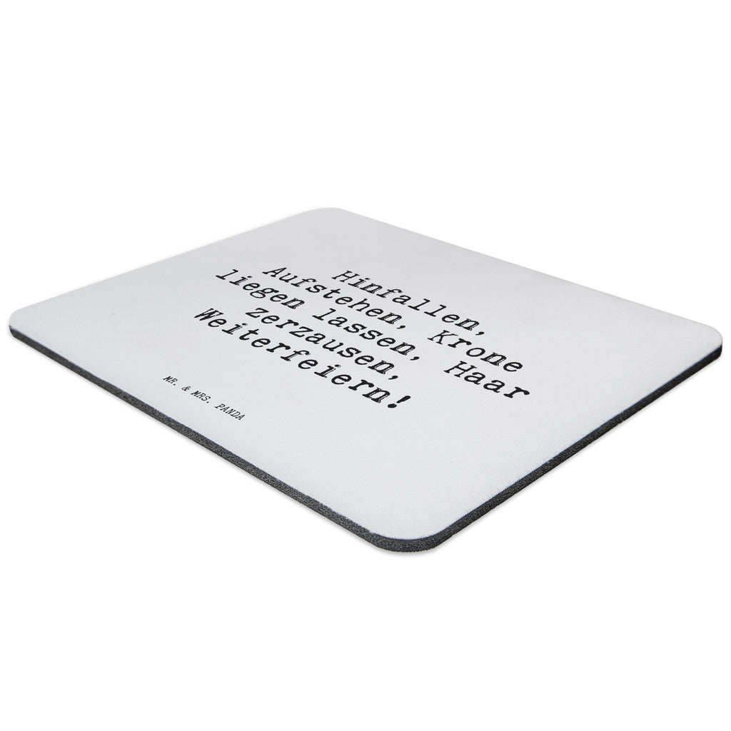 Mauspad Sprüche und Zitate Hinfallen, Aufstehen, Krone liegen lassen, Haar zerzausen, Weiterfeiern! Mousepad, Computer zubehör, Büroausstattung, PC Zubehör, Arbeitszimmer, Mauspad, Einzigartiges Mauspad, Designer Mauspad, Spruch, Sprüche, lustig, Weisheiten, Zitate, Spruch Sprüche Weisheiten Zitate Lustig Weisheit Worte
