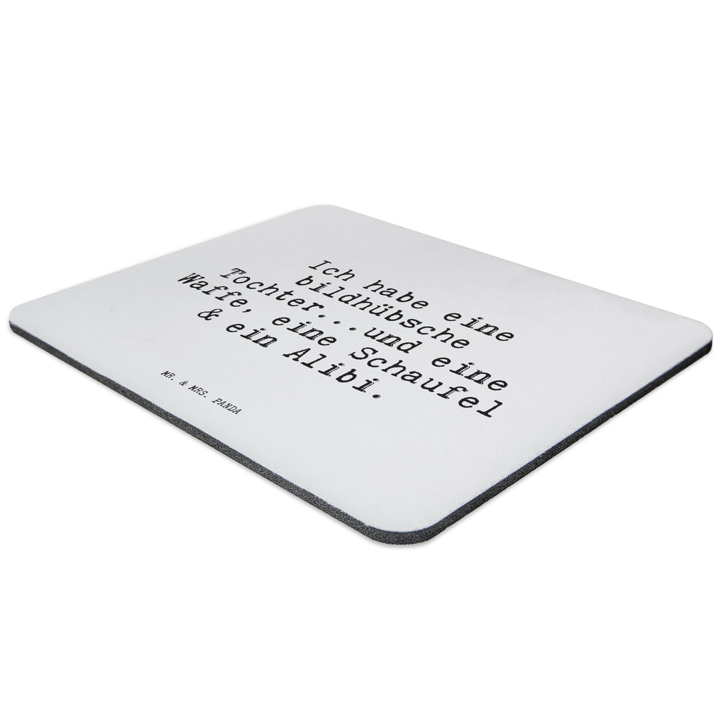 Mauspad Sprüche und Zitate Ich habe eine bildhübsche Tochter...und eine Waffe, eine Schaufel & ein Alibi. Mousepad, Computer zubehör, Büroausstattung, PC Zubehör, Arbeitszimmer, Mauspad, Einzigartiges Mauspad, Designer Mauspad, Spruch, Sprüche, lustig, Weisheiten, Zitate, Spruch Sprüche Weisheiten Zitate Lustig Weisheit Worte