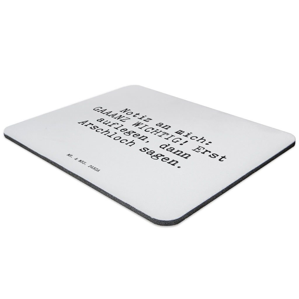 Mauspad Sprüche und Zitate Notiz an mich: GAAANZ WICHTIG! Erst auflegen, dann Arschloch sagen. Mousepad, Computer zubehör, Büroausstattung, PC Zubehör, Arbeitszimmer, Mauspad, Einzigartiges Mauspad, Designer Mauspad, Spruch, Sprüche, lustig, Weisheiten, Zitate, Spruch Sprüche Weisheiten Zitate Lustig Weisheit Worte