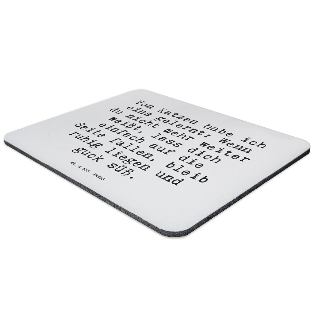 Mauspad Sprüche und Zitate Von Katzen habe ich eins gelernt: Wenn du nicht mehr weiter weißt, lass dich einfach auf die Seite fallen, bleib ruhig liegen und guck süß. Mousepad, Computer zubehör, Büroausstattung, PC Zubehör, Arbeitszimmer, Mauspad, Einzigartiges Mauspad, Designer Mauspad, Spruch, Sprüche, lustig, Weisheiten, Zitate, Spruch Sprüche Weisheiten Zitate Lustig Weisheit Worte