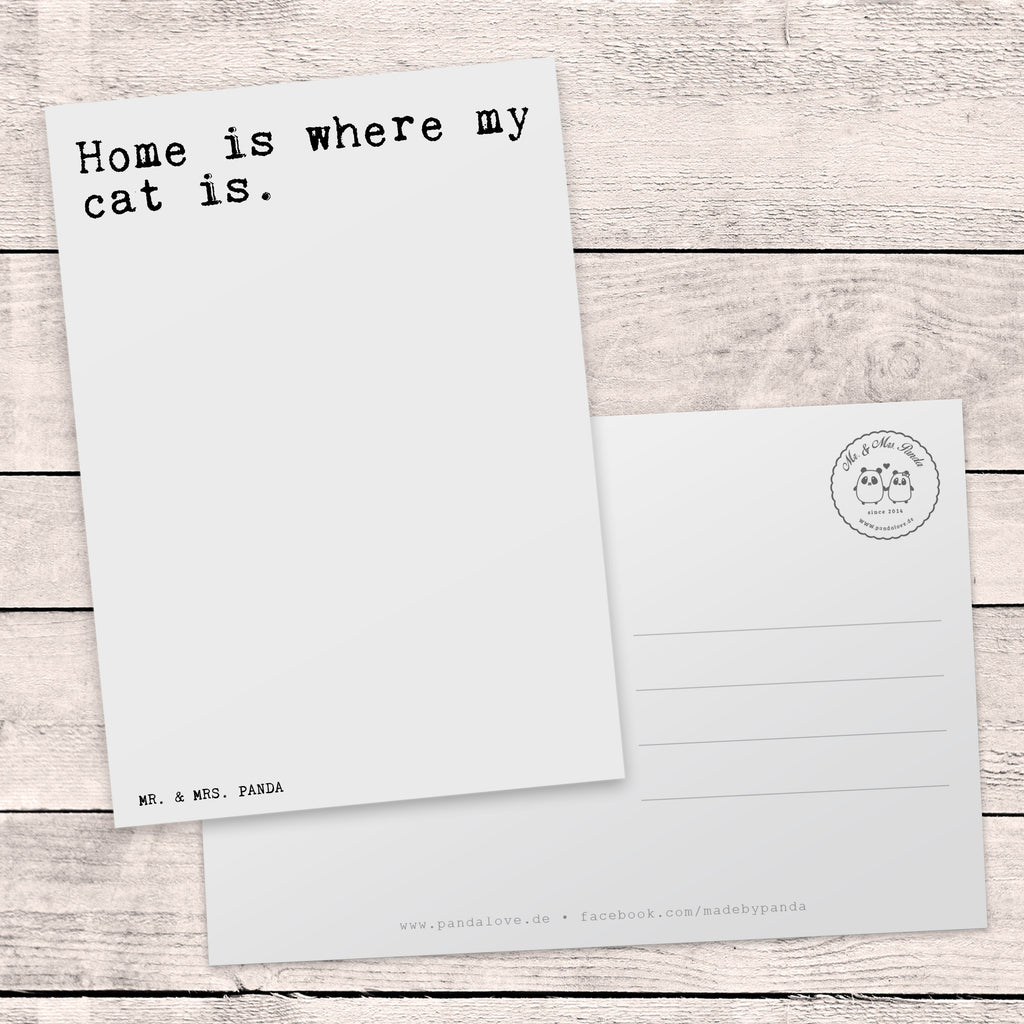 Postkarte Sprüche und Zitate Home is where my cat is. Geschenkkarte, Grußkarte, Karte, Einladung, Ansichtskarte, Geburtstagskarte, Einladungskarte, Dankeskarte, Spruch, Sprüche, lustig, Weisheiten, Zitate, Spruch Sprüche Weisheiten Zitate Lustig Weisheit Worte