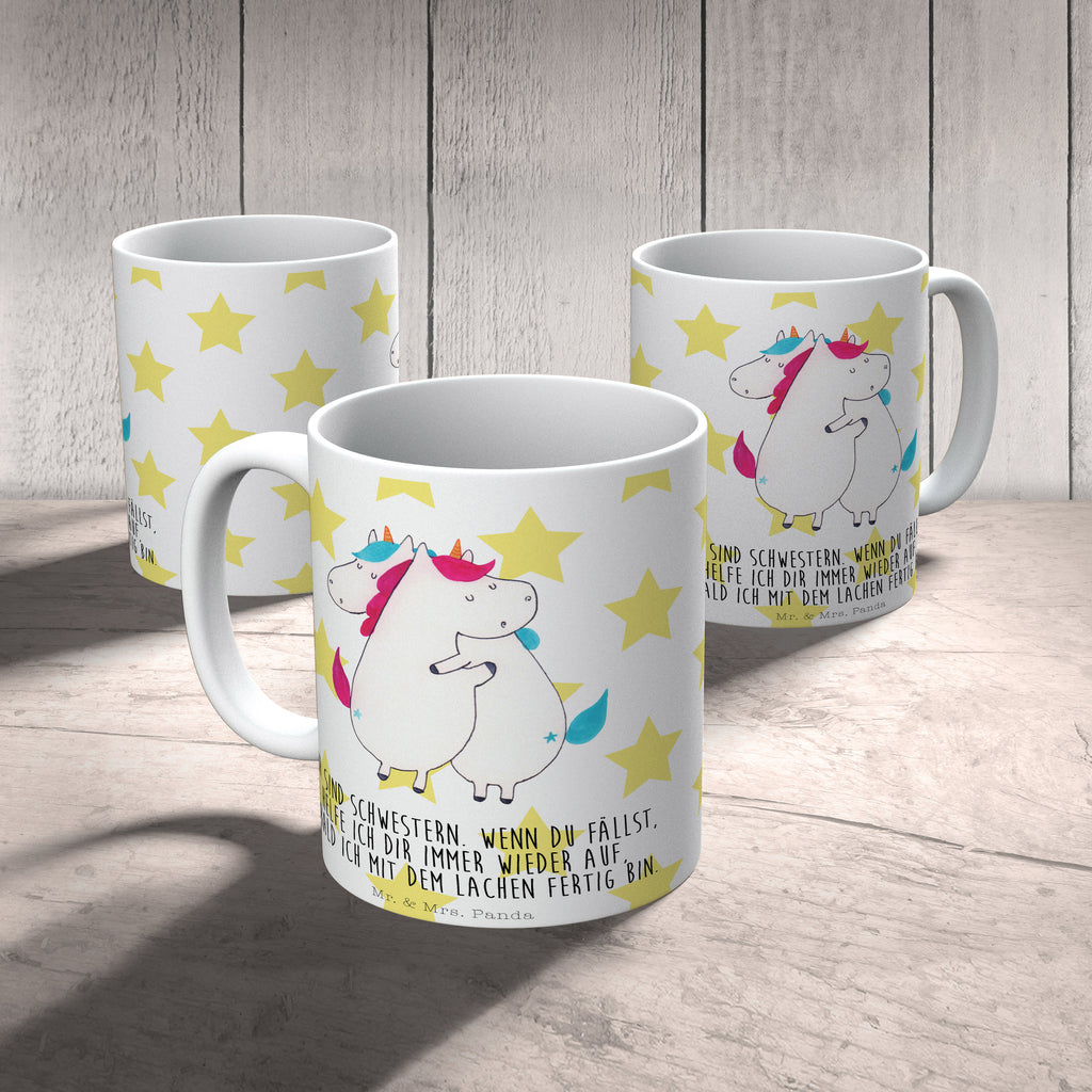 Tasse Einhörner Umarmen Einhorn, Einhörner, Unicorn, Freundinnen, Freundin, BFF, Schwester, Schwestern, Familie, Geschwister, Sister, Liebe  Becher, Kaffeetasse, Kaffeebecher, Tee, Frühstück, Büro  Einhorn, Einhörner, Einhorn Deko, Pegasus, Unicorn