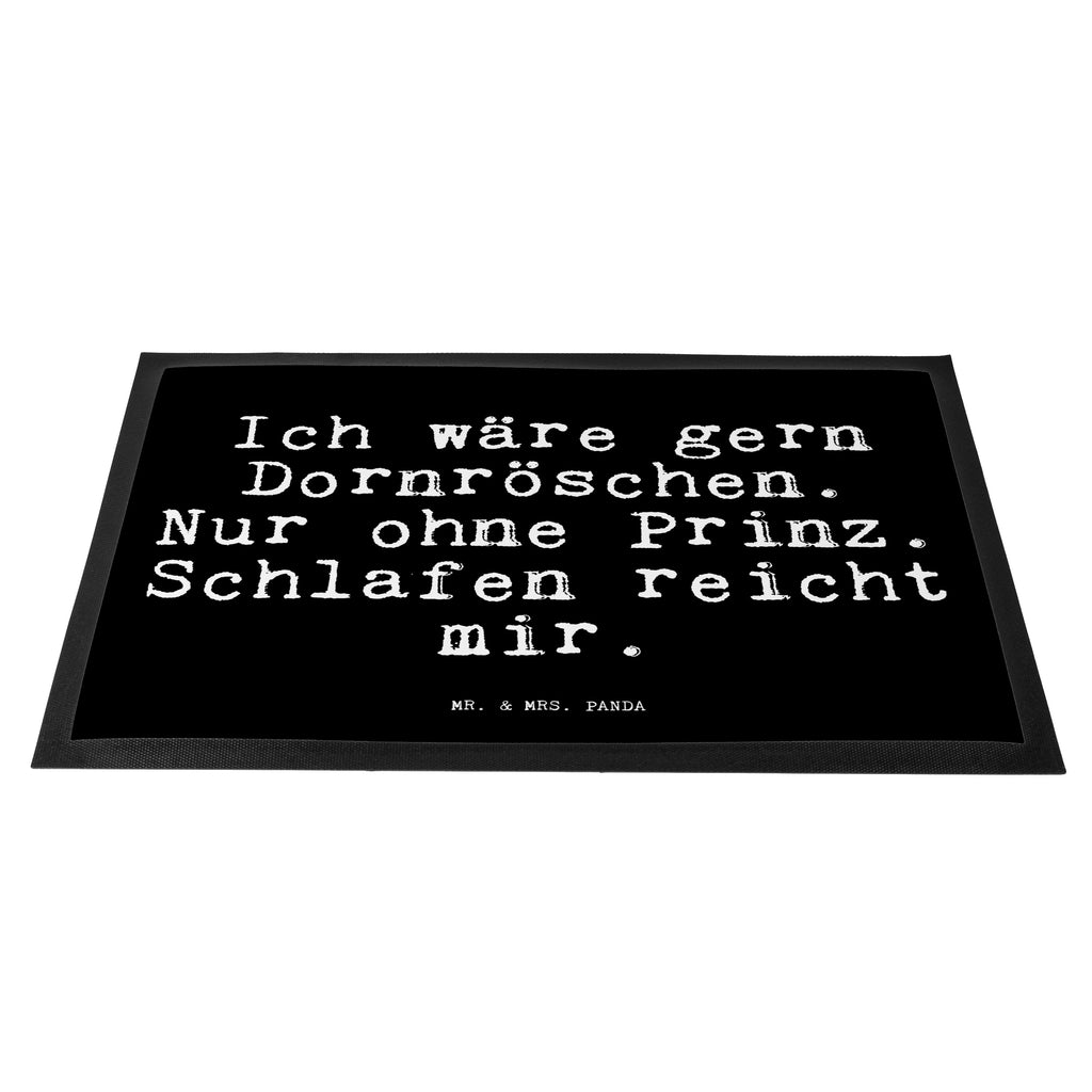 Fußmatte Fun Talk Ich wäre gern Dornröschen. Nur ohne Prinz. Schlafen reicht mir. Türvorleger, Schmutzmatte, Fußabtreter, Matte, Schmutzfänger, Fußabstreifer, Schmutzfangmatte, Türmatte, Motivfußmatte, Haustürmatte, Vorleger, Spruch, Sprüche, lustig, Weisheiten, Zitate, Glizer Spruch Sprüche Weisheiten Zitate Lustig Weisheit Worte