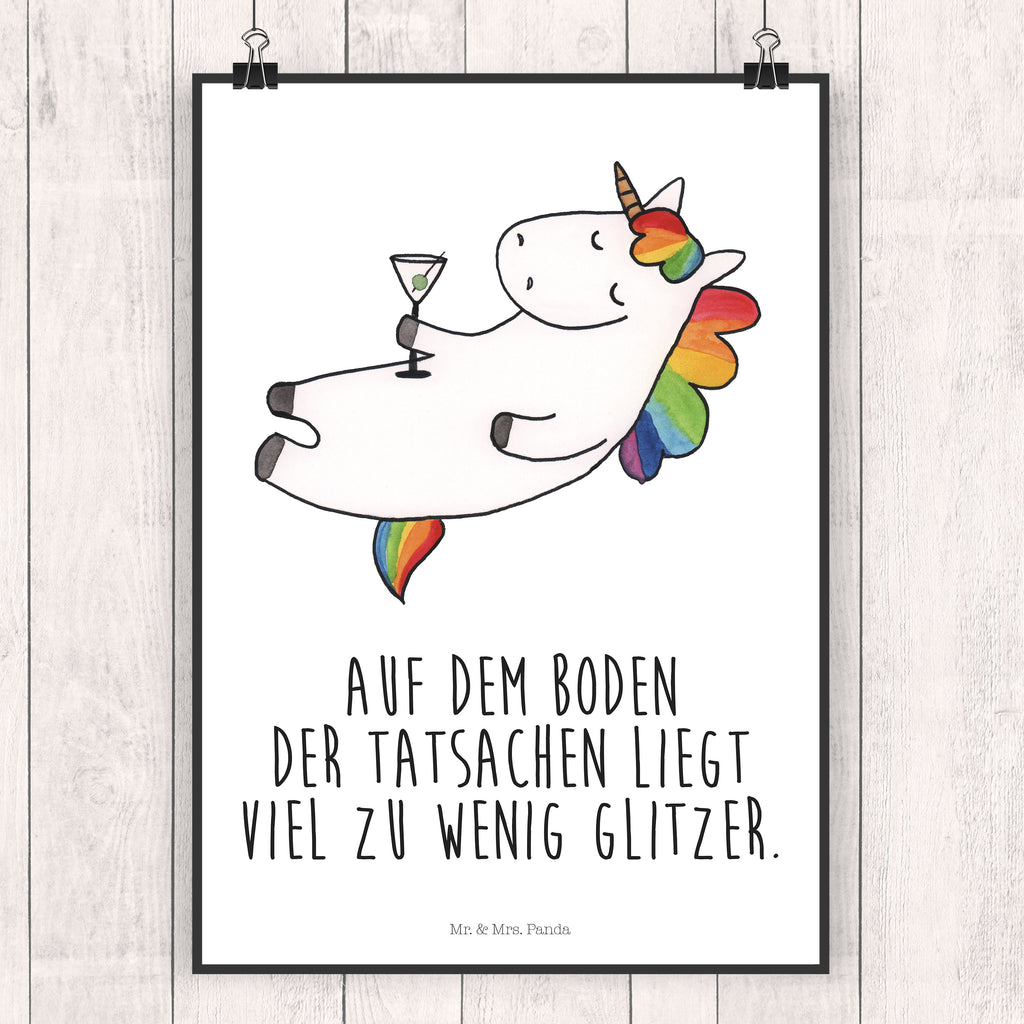 Poster Einhorn Cocktail Poster, Wandposter, Bild, Wanddeko, Küchenposter, Kinderposter, Wanddeko Bild, Raumdekoration, Wanddekoration, Handgemaltes Poster, Mr. & Mrs. Panda Poster, Designposter, Kunstdruck, Posterdruck, Einhorn, Einhörner, Einhorn Deko, Pegasus, Unicorn, Party, Spaß, Feiern, Caipirinha, Rum, Cuba Libre, Sekt, Freundin, Geburtstag, lustig, witzig, Spruch, Glitzer