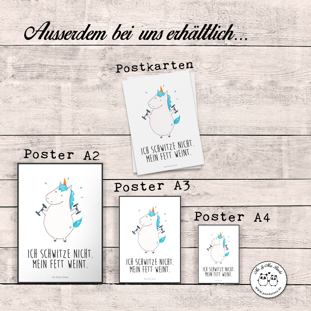Poster Einhorn Fitness Poster, Wandposter, Bild, Wanddeko, Küchenposter, Kinderposter, Wanddeko Bild, Raumdekoration, Wanddekoration, Handgemaltes Poster, Mr. & Mrs. Panda Poster, Designposter, Kunstdruck, Posterdruck, Einhorn, Einhörner, Einhorn Deko, Pegasus, Unicorn, Gym, Fitness, Fitnessstudio, Diät, Abnehmen, Sport, Pumpen, Geräte, Sixpack