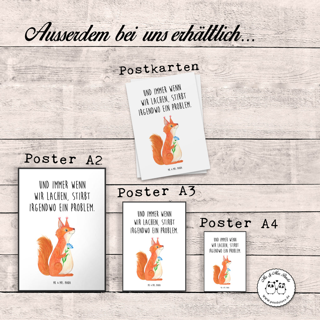 Poster Eichhörnchen Blume Poster, Wandposter, Bild, Wanddeko, Küchenposter, Kinderposter, Wanddeko Bild, Raumdekoration, Wanddekoration, Handgemaltes Poster, Mr. & Mrs. Panda Poster, Designposter, Kunstdruck, Posterdruck, Tiermotive, Gute Laune, lustige Sprüche, Tiere, Eichhörnchen, Eichhorn, Spruch positiv, Lachen, Spaß, Motivation Sprüche, Motivation Bilder, glücklich Spruch, Spruch Deko