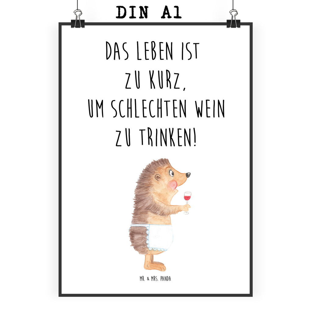 Poster Igel mit Wein Poster, Wandposter, Bild, Wanddeko, Küchenposter, Kinderposter, Wanddeko Bild, Raumdekoration, Wanddekoration, Handgemaltes Poster, Mr. & Mrs. Panda Poster, Designposter, Kunstdruck, Posterdruck, Tiermotive, Gute Laune, lustige Sprüche, Tiere, Wein Spruch, Igel, Geschenk Weintrinker, Geschenk Weinliebhaber, Wein Deko, Weinglas, Rotwein, Weißwein, Wein trinken