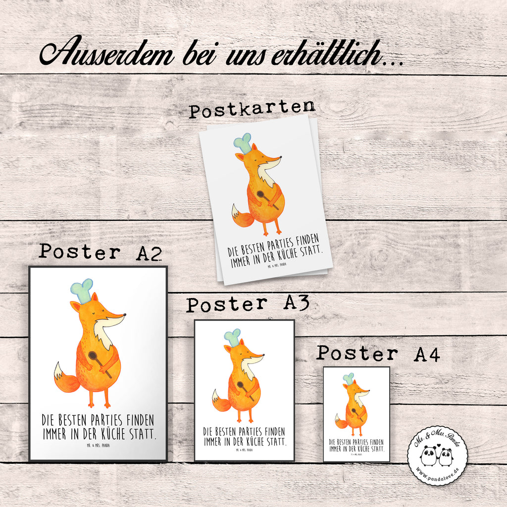 Poster Fuchs Koch Poster, Wandposter, Bild, Wanddeko, Küchenposter, Kinderposter, Wanddeko Bild, Raumdekoration, Wanddekoration, Handgemaltes Poster, Mr. & Mrs. Panda Poster, Designposter, Kunstdruck, Posterdruck, Fuchs, Füchse, Koch Geschenk, Küche Spruch, Küche Deko, Köche, Bäcker, Party Spruch, Spruch lustig, witzig